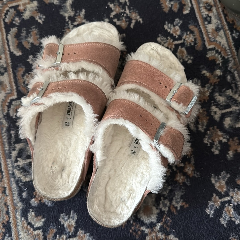 Birkenstock Arizona Shearling Lined Sandal size 39